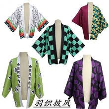 Demon Slayer Kimetsu No Yaiba Kamado Nezuko Kamado Tanjirou Agatsuma Zenitsu Kochou Shinobu Haori Cloak Coat Cosplay Costume 2024 - buy cheap