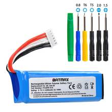 Batmax 6200mAh 3.7V Replacement Battery P763098 01A for JBL Link 20 Bluetooth Speaker with free tools 2024 - buy cheap