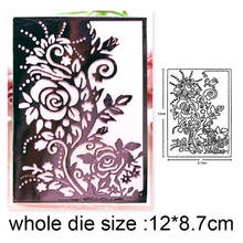 Craft dies Flower Background Frame Metal Cutting Dies DIY Scrapbooking die cut Embossing Album Card Making Stencil dies Template 2024 - buy cheap