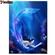 Mermaid painting Adults DIY Diamond Painting Full Square Resin Picture of rhinestones Diamond Embroidery Mosaic home decor 2024 - buy cheap