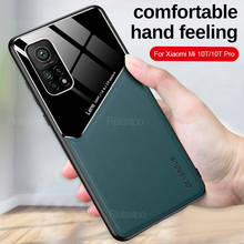 Luxury Leather Shockproof Cases For Xiaomi Mi 10T Pro Car Magnetic holder Phone Cover For Xiaomi xiomi redmi note 9 pro 2024 - buy cheap