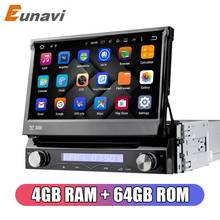 Eunavi 1 Din Android 9.0 Octe Core Car DVD Player For Universal GPS Navigation Stereo Radio WIFI MP3 Audio USB SWC 4GB 64GB 2024 - купить недорого