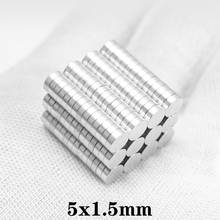 50~2000pcs 5x1.5 Thin Neodymium Magnet 5*1.5mm Permanent Small Round Magnet 5mm x 1.5mm Powerful Strong Magnets Disc 5*1.5 mm 2024 - compre barato