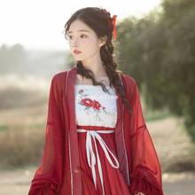 Disfraz chino antiguo hanfu para mujer, traje tang vintage, disfraz de princesa folclórica nacional, 2021 2024 - compra barato