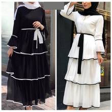 Vestido feminino muçulmano, vestido hijab abaya dubai, vestido longo feminino, vestido arábico, roupas para meninas adolescentes 2024 - compre barato