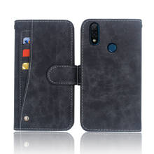 ¡Oferta! Vsmart Joy 2 +-funda de lujo para Vsmart Joy 2 +, Cartera de cuero con tapa, funda para teléfono, con ranura para tarjeta deslizante frontal 2024 - compra barato