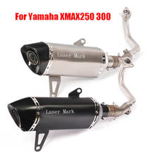 Motorcycle Exhaust System Muffler Tip Silencer Connect Link Pipe for Yamaha XMAX250 300 2017-2020 2024 - buy cheap