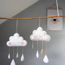Nubes sonrientes bonitas, viento nórdico, habitación de bebé, guardería, hogar, nube, gota de lluvia, decoración para colgar en la pared, pegatinas, regalos 2024 - compra barato