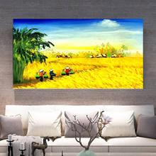 Gatyztory tamanho grande quadro 60x120cm colheita diy pintura por números paisagem moderna casa parede arte imagem de acrílico para arte casa 2024 - compre barato