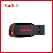 100% Original SanDisk Cruzer Blade CZ50 USB Flash Drive 128GB 64GB 32GB 16GB Pen Drive USB 2.0 Support official verification 2024 - buy cheap