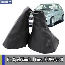 Capa protetora de marcha de mão de couro pu, para opel/vauxhall corsa b/astra f/combo, acessórios para carro 2024 - compre barato