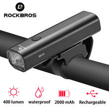 ROCKBROS 200/400LM USB Rechargeable Bicycle Light Bike Headlight Waterproof Cycling Riding Flashlight MTB Road Bike Front Lamp 2024 - buy cheap