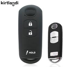 Kirtlandi Silicone 3 Buttons Key Holder Keychain Accessories for Mazda Cx5 Cx-5 CX-3 Cx 7 CX3 CX9 CX-9 Car Key Cover Case Shell 2024 - buy cheap