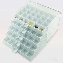 Caja de almacenamiento de accesorios para Nail Art, joyero acrílico de 5 capas con 120 rejillas, aspecto de moda, alta calidad 2024 - compra barato