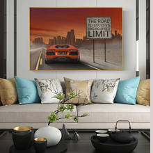 Modern Abstract Car Motivational Wall Art Canvas Painting Wall Art Posters Prints Inspirational Wall Pictures for Office Bedroom 2024 - buy cheap