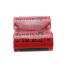 Trustfire-bateria de lítio recarregável imr 18350, pilha de lítio com 800mah, 3.7v para lanternas e cigarros 2024 - compre barato