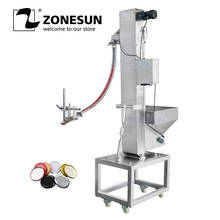 ZONESUN ZS-SLJ1 Automatic Arrange Machine Customize Plastic PET Bottle Bulk Cap Feeding Elevator Machine For Capping Machine 2024 - buy cheap