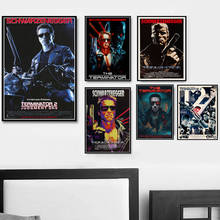 Terminator arnold schwarzenegger o predador filme poster imprime arte pintura a óleo quadros de parede sala estar decoração da sua casa 2024 - compre barato