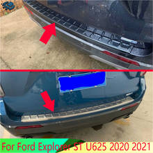 For Ford Explorer ST U625 2020 2021 Stainless steel rear bumper protection window sill outside trunks decorative plate pedal 2024 - buy cheap