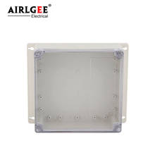 Caja de conexiones montada en la pared, terminal eléctrico de cubierta transparente de plástico ABS, impermeable Ip65, 192x188x70mm 2024 - compra barato