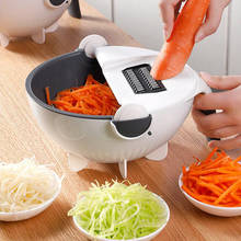 Magic Multifunctional Rotate Vegetable Cutter With Drain Basket Kitchen Veggie Fruit Shredder Grater Slicer 2024 - buy cheap