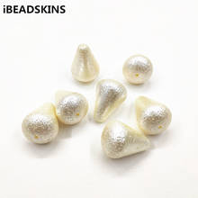 New arrival! 30x22mm 80pcs Imitation pearls Wrinkle effect Drop beads for Necklace,Earrings parts,hand Made Jewelry DIY 2024 - buy cheap
