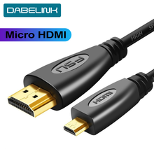 Micro to HDMI-compatible Cable Male to Male For Tablet HDTV GoPro Sony M3 A7 R2 Micro HDMI-compatible Projector 1m 2m 3m 2024 - buy cheap