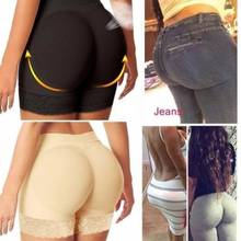 Womens Breathable Mesh Mid Rise Butt Lifter Underwear Seamless Floral Lace Trim Padded Panties Hip Enhancer Body Shaper Boyshort 2024 - buy cheap