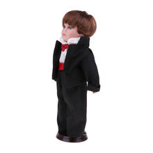 30 см винтажная фарфоровая кукла жениха в свадебном костюме, подарок на День святого Валентина для девушки, кукольный домик для людей, коллекция декора 2024 - купить недорого
