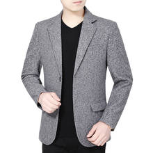 Blazer masculino estilo britânico, jaqueta slim para primavera e outono 2024 - compre barato