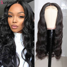 Sunber Wig Brazilian Body Wave 4X4 glueless Lace Closure Wig 100% Human Remy Hair for Black Women Lace Wig with Baby Hair 2024 - buy cheap