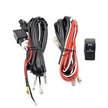 Car Driving Light 5-Pin Blue LED Rocker Switch + 40A Relay Wiring Harness Kit 2024 - buy cheap