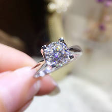 9K White Gold Moissanite Ring 1ct 2ct 3ct Classic Fashion moissanite jewelry Engagement gift Anniversary Ring 2024 - buy cheap