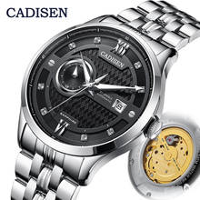 CADISEN Men Watches Automatic Mechanical Wrist Watch Miyota Movt Top Brand Luxury Real Diamond Watch Curved Sapphire Glass Clock 2024 - buy cheap