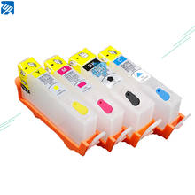 UP brand 4pcs  Refillable Ink Cartridges with Permanent Chip compatible for HP 685  Deskjet 3525 4615 4625 5525 6525 printer 2024 - buy cheap