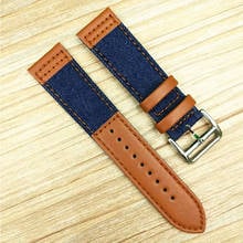 New 1PCS 22mm genuine leather Watch band watch straps good quality 6 color available 2024 - buy cheap