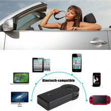 Автомобильный Bluetooth-передатчик с разъемом 3,5 мм, портативный Bluetooth AUX мини-аудиоприемник, автомобильный комплект, музыкальный Bluetooth-адаптер #264512 2024 - купить недорого