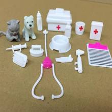 Miniature Dollhouse Vet Medical Dog Kit Kids Pretend Play Toy Doll Accessories Parent-Child Interactive Game Toys 2024 - buy cheap