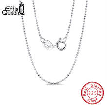 Effie Queen Real 925 Silver Chain Necklace For Women Men 18inches 45cm Long Basic Multi Style Chain Jewelry Gift Wholesale SC24 2024 - buy cheap