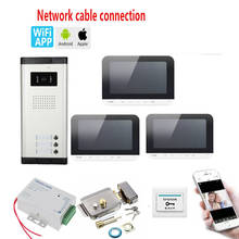Sistema de intercomunicación para el hogar, Kit de videoportero con wifi y cable, control por aplicación para IOS y Android, vídeo a Color de 7 pulgadas, 2/3 2024 - compra barato