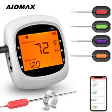 Цифровой термометр AidMax PRO05 для мяса, непромокаемый Магнитный термометр для стейка с сигналом тревоги, Кухонный Термометр для коптильни, гриля с 2/4/6 щупами 2024 - купить недорого