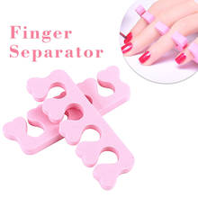 Kimcci 6pcs/lot Soft Foam Nail Art Tools Silicone Toe Separator for Feet Care Finger Separators Manicure Set Kit Wholesale 2024 - buy cheap