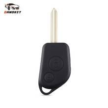 Dandkey Remote Entry Key Fob Case Uncut Shell For Citroen Elysee Picasso Saxo Xsara Berlingo Car Key Replacement Auto 2 Buttons 2024 - buy cheap