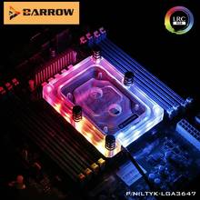 Barrow-CPU bloque de agua para Intel SKYLAKE-E-LGA3647 Socket RGB Light, compatible con 5V GND 3PIN Header en placa base de cobre 2024 - compra barato