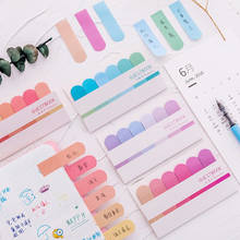 6 Colors/Set Tearable Memo Pad Bookmarks Leave a Message Note Memorandum Planner Paper Stickers Sticky Notes School Stationery 2024 - buy cheap