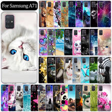 For Samsung A71 Case 2019 Soft TPU Clear Phone Back Cover For Samsung Galaxy A71 silicone Cases A 71 A71 Paint Cute Cartoon Cat 2024 - buy cheap