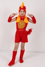 Unisex Red Chick Costumes For Children Chicken Costumes For Kids Hen Costume Animal Performance Clothing 2024 - buy cheap