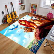 Non-slip 80x160CM Kids Play Mat Lion Pattern Rug Floor Mat Living Room Balcony Bathroom Kitchen Living Room Bedroom Carpet 2024 - buy cheap