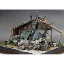 1:35 DIY  Building Model Kits Architecture Ruins House Scene Layout 2024 - buy cheap