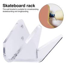 Skateboard Wall Mount Rack Display Stand Hanger Acrylic Longboard Deck Skate Scooter Skateboards Wall Holder 2024 - buy cheap